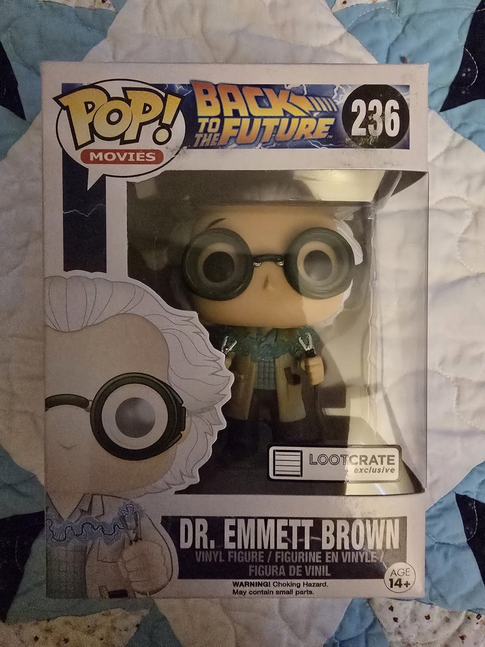 Funko Pop! Back to the Future Dr. Emmett Brown - White, Black, Blue, Tan